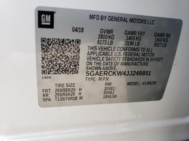 5GAERCKW4JJ249851 Buick Enclave Premium