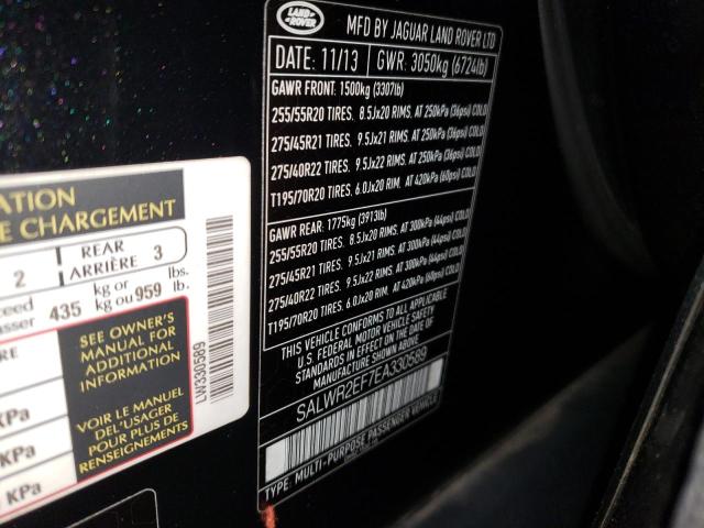 SALWR2EF7EA330589 Land Rover Range Rover Sport Sc