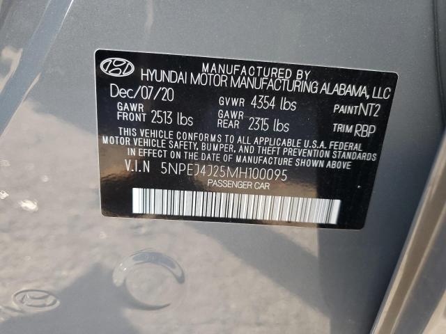 5NPEJ4J25MH100095 | 2021 HYUNDAI SONATA SEL