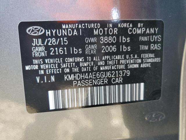 2016 HYUNDAI ELANTRA SE - KMHDH4AE6GU621379