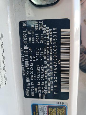 5XYPG4A39KG605318 KIA SORENTO L