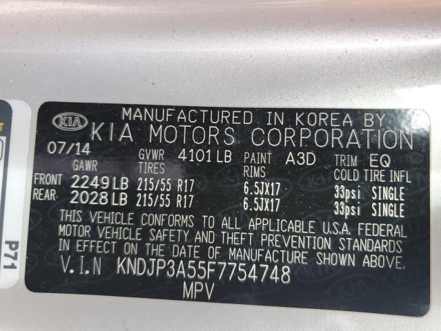 KNDJP3A55F7754748 KIA SOUL +