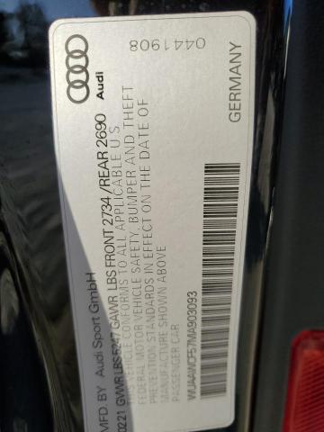 2021 AUDI RS5 WUAAWCF57MA903093