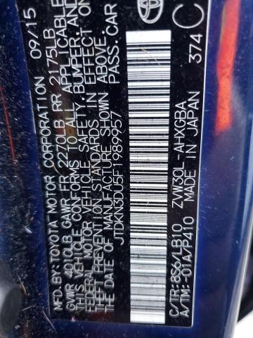 2015 TOYOTA PRIUS - JTDKN3DU5F1989957