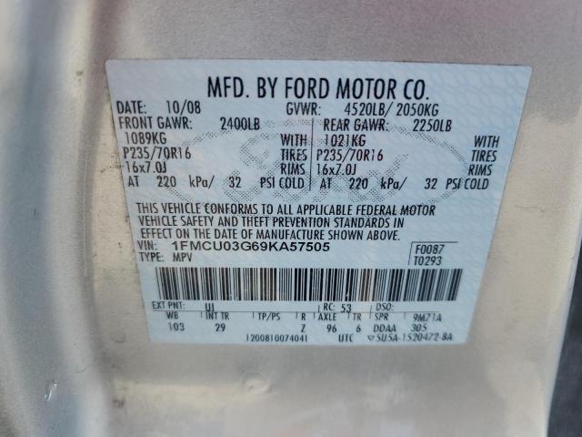 1FMCU03G69KA57505 | 2009 Ford escape xlt