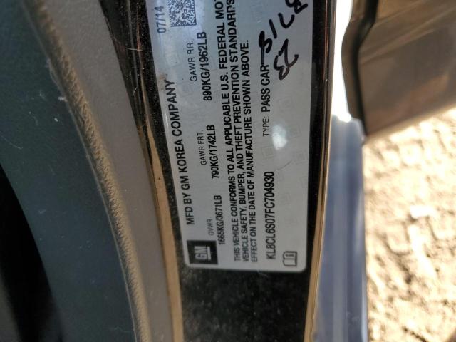 2015 CHEVROLET SPARK EV 2 - KL8CL6S07FC704930