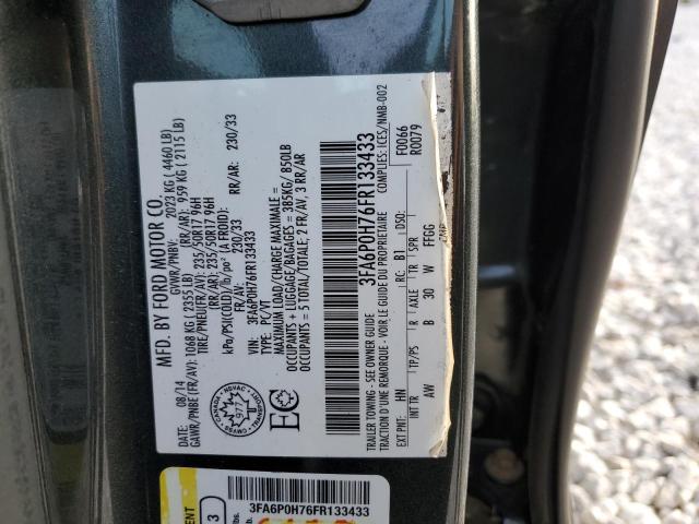 3FA6P0H76FR133433 | 2015 FORD FUSION SE