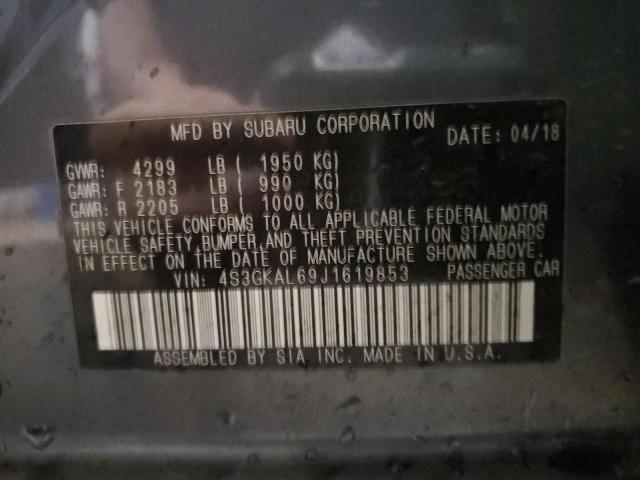 4S3GKAL69J1619853 Subaru Impreza Sport