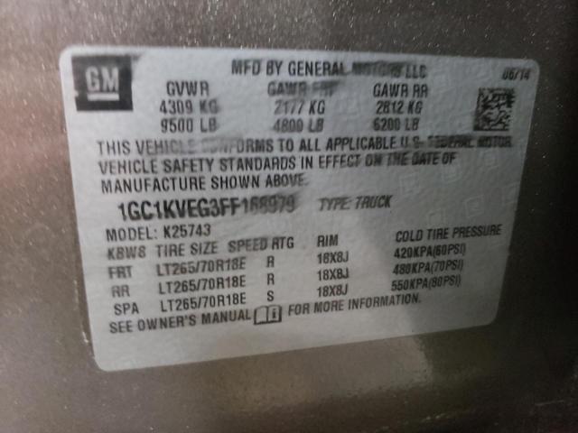 2015 CHEVROLET 2500 1GC1KVEG3FF168979