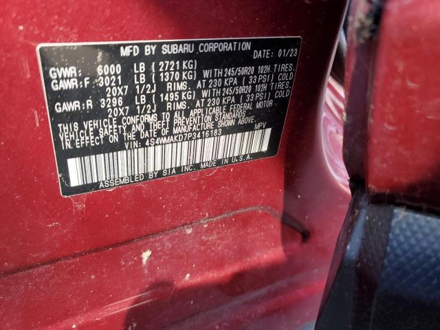 4S4WMAKD7P3416183 | 2023 SUBARU ASCENT LIM