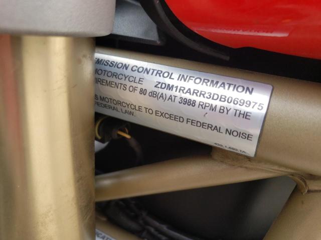 2013 DUCATI MONSTER 11 ZDM1RARR3DB069975
