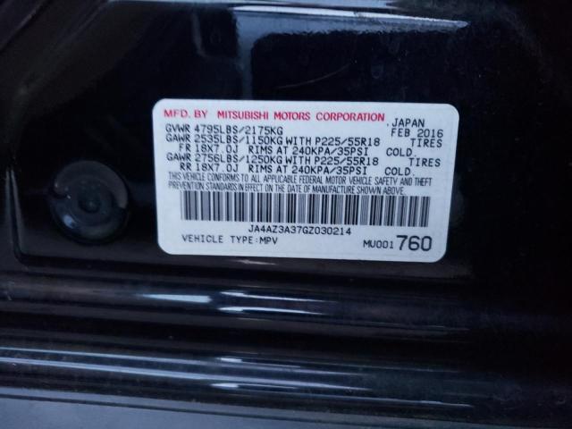 JA4AZ3A37GZ030214 Mitsubishi Outlander Se