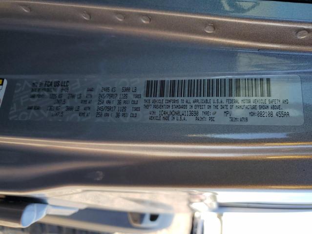 1C4HJXDN0LW113690 Jeep Wrangler Unlimited Sport