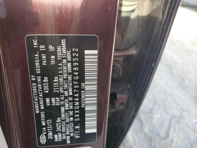 5XXGM4A7XFG489522 KIA Optima Lx