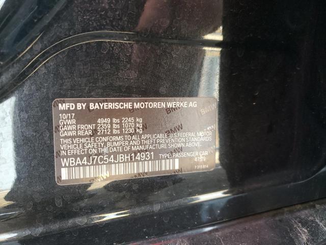 2018 BMW 440XI GRAN - WBA4J7C54JBH14931
