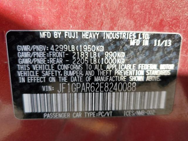 JF1GPAR62E8240088 Subaru Impreza Sport Limited