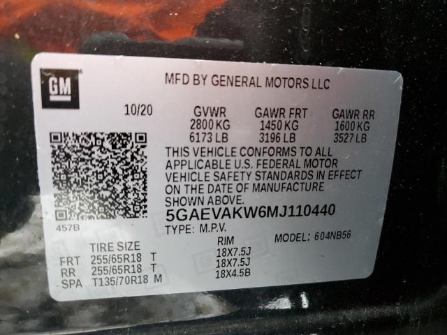 5GAEVAKW6MJ110440 | 2021 Buick enclave essence