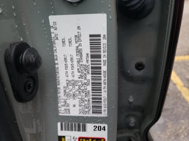 VIN 3TMAZ5CN7NM173999 2022 TOYOTA TACOMA no.13