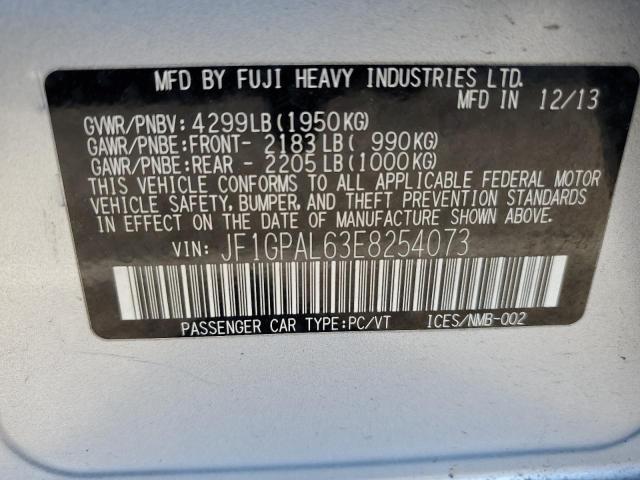 JF1GPAL63E8254073 Subaru Impreza Sport Premium