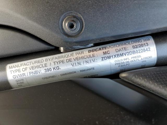 2013 DUCATI SUPERBIKE ZDM1XBMV2DB022842