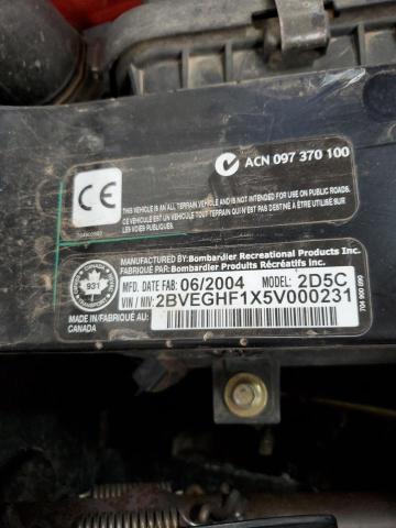 2005 CAN-AM ATV - 2BVEGHF1X5V000231