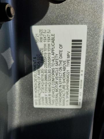 5FNRL6H91NB045221 2022 HONDA ODYSSEY, photo no. 12