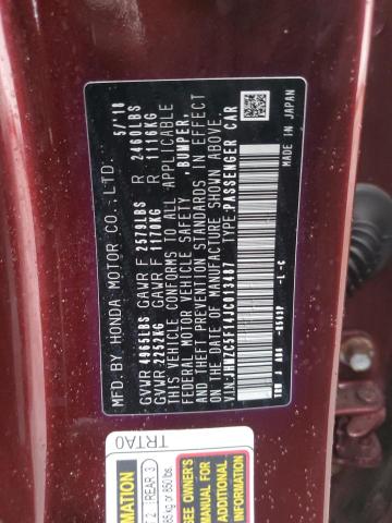 2018 HONDA CLARITY - JHMZC5F14JC013487