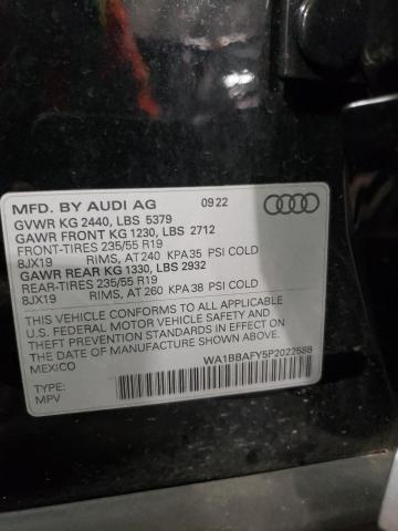  AUDI Q5 2023 Чорний