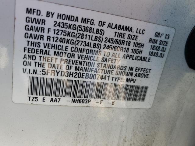 5FRYD3H20EB007441 | 2014 ACURA MDX