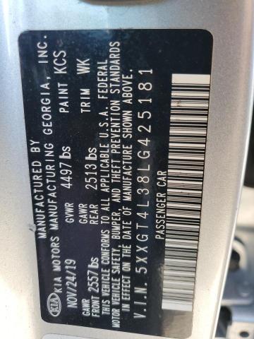 5XXGT4L38LG425181 KIA Optima Lx