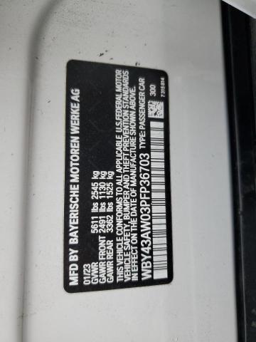 2023 BMW I4 EDRIVE3 WBY43AW03PFP36703