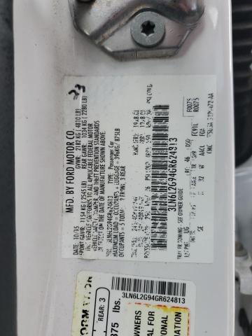 2016 LINCOLN MKZ - 3LN6L2G94GR624813