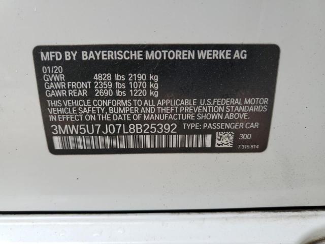 3MW5U7J07L8B25392 BMW M3 40I 8