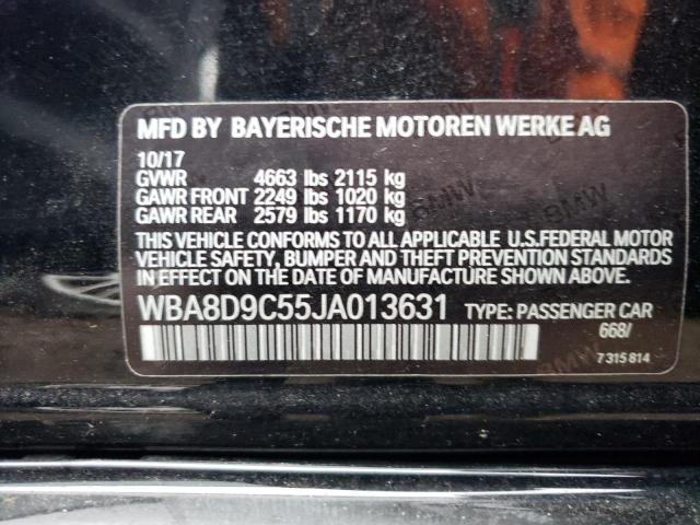 WBA8D9C55JA013631 | 2018 BMW 330 XI
