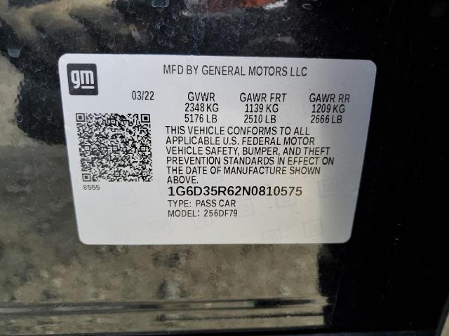 2022 CADILLAC CT5-V BLAC - 1G6D35R62N0810575