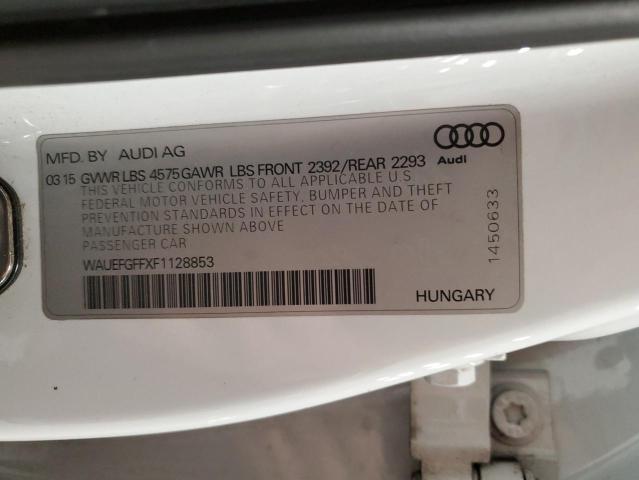 VIN WAUEFGFFXF1128853 2015 AUDI A3 no.12