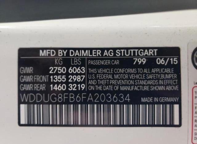 WDDUG8FB6FA203634 Mercedes-Benz S 550 4matic