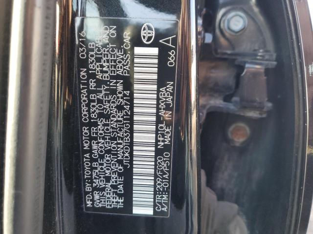 JTDKDTB37G1124714 | 2016 TOYOTA PRIUS C