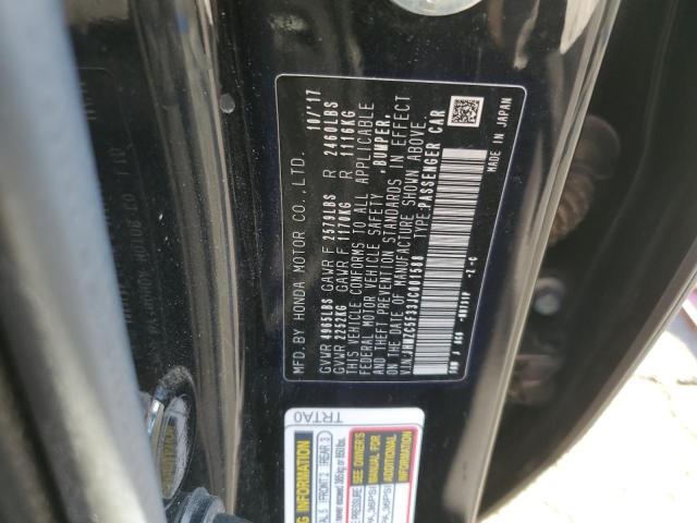 2018 HONDA CLARITY TO - JHMZC5F33JC001588