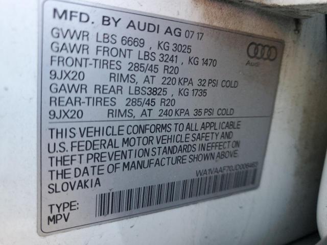 VIN WA1VAAF70JD006463 2018 Audi Q7, Prestige no.13