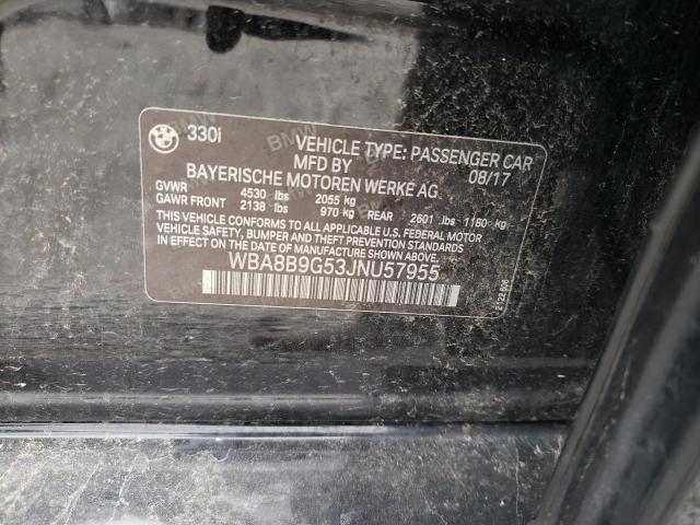 2018 BMW 330 I - WBA8B9G53JNU57955