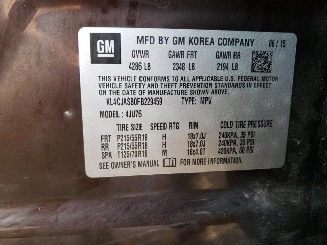 KL4CJASB0FB229459 Buick Encore