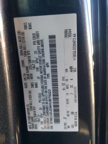 1FMCU0JD9HUB79223 Ford Escape Titanium