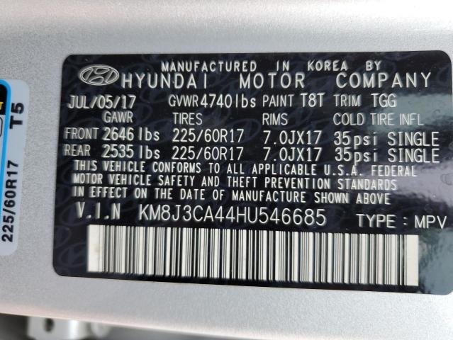 KM8J3CA44HU546685 | 2017 HYUNDAI TUCSON LIM