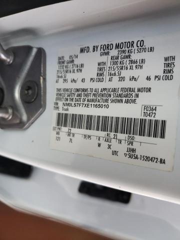 NM0LS7F7XE1165010 | 2014 FORD TRANSIT CO