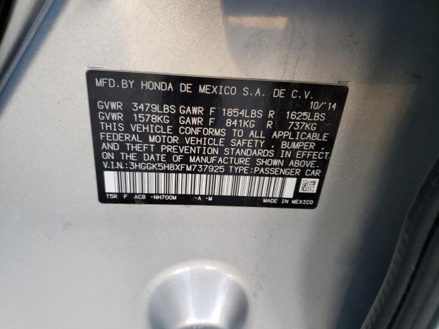 2015 HONDA FIT 3HGGK5H8XFM737925