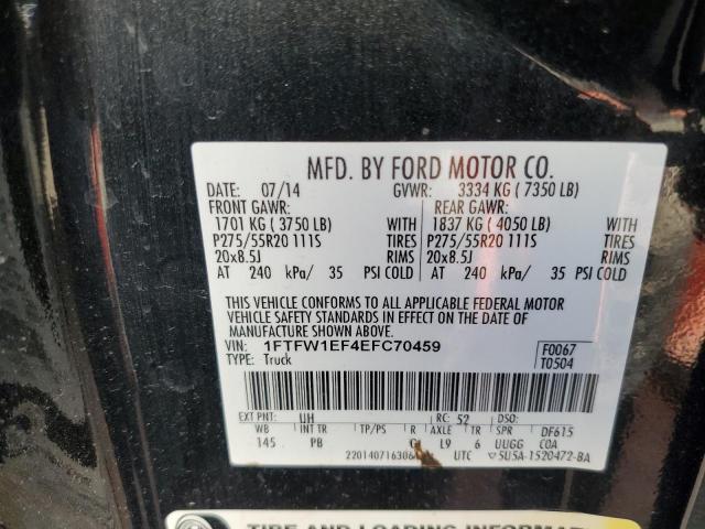 1FTFW1EF4EFC70459 | 2014 FORD F150 SUPER