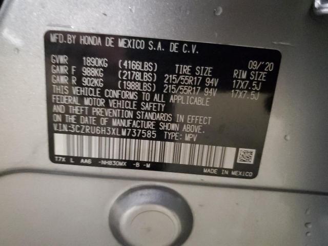 2020 HONDA HRV 3CZRU6H3XLM737585