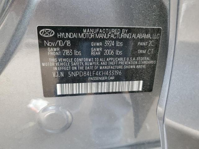 5NPD84LF4KH433196 | 2019 HYUNDAI ELANTRA SE