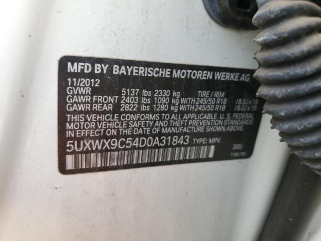 VIN 5UXWX9C54D0A31843 2013 BMW X3, Xdrive28I no.13